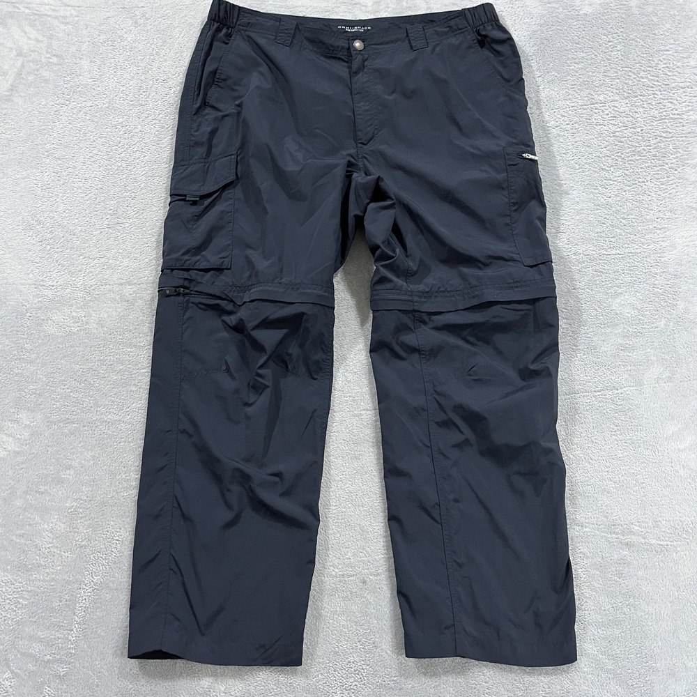 Columbia Pants Men 38x30* Omni-Shade Sun Protect Convertible Cargo Hiking Trails